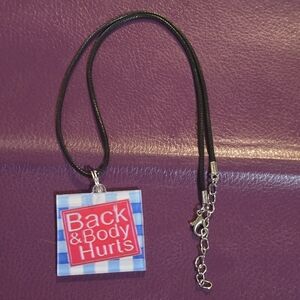 🍒🍒 (Bundle Only) Back & Body Hurts Acrylic Pendant Necklace